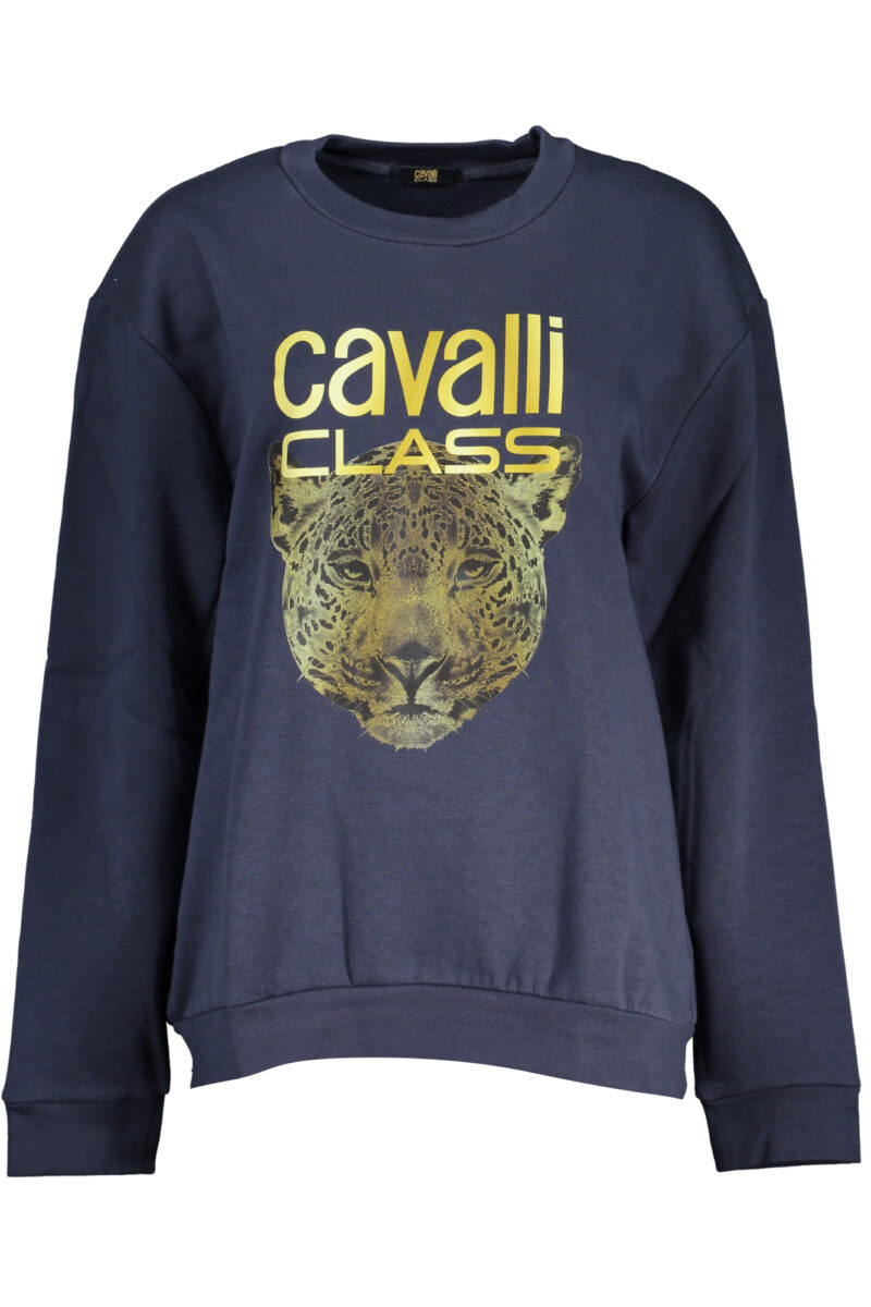 CAVALLI CLASS DÁMSKÁ MODRÁ MIKINA BEZ ZIPU