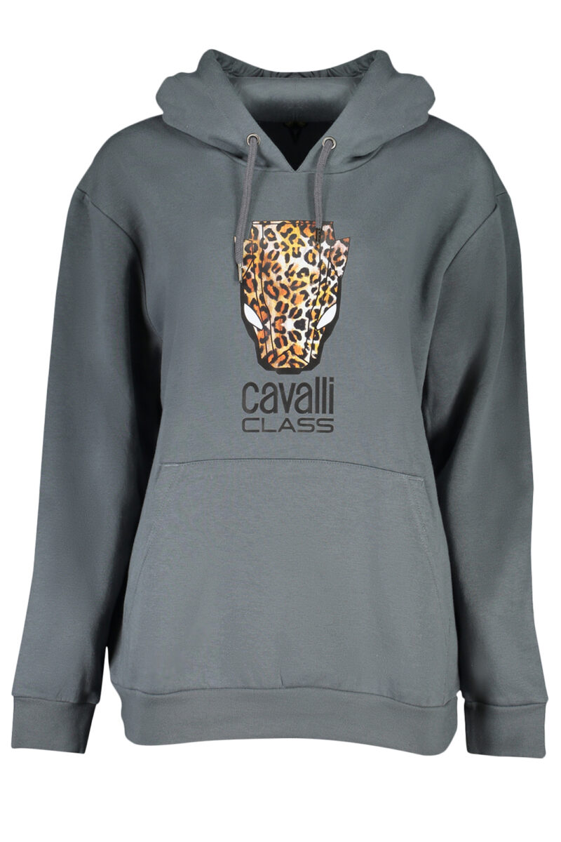 CAVALLI CLASS DÁMSKÁ MIKINA BEZ ZIPU ŠEDÁ