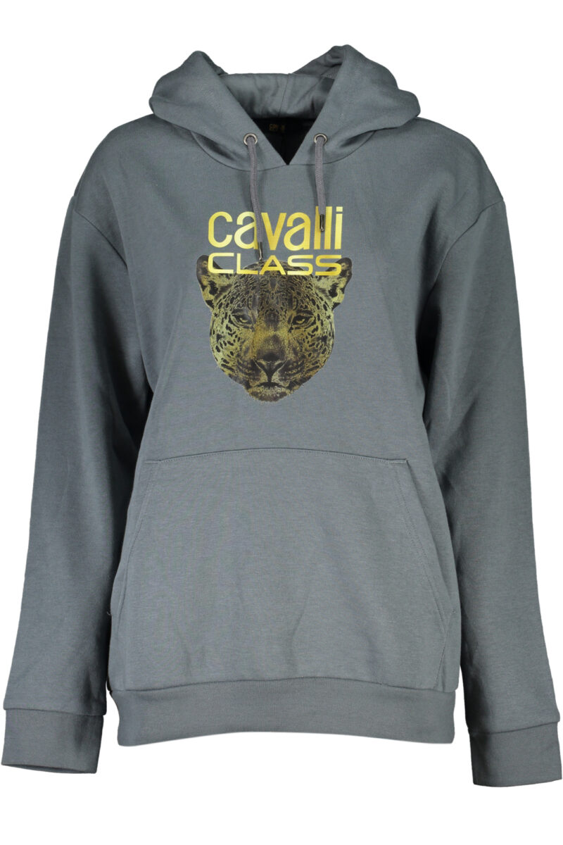 CAVALLI CLASS DÁMSKÁ ŠEDÁ MIKINA BEZ ZIPU