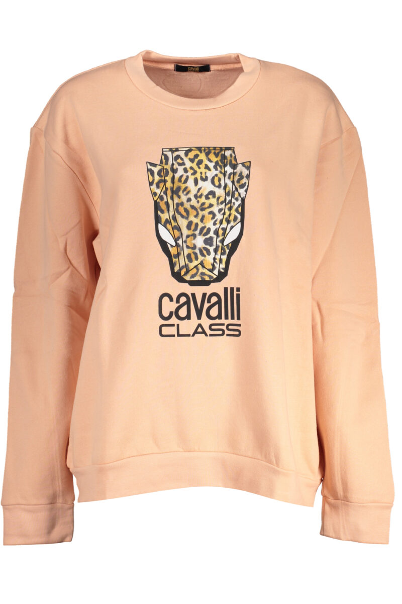 RŮŽOVÝ MIKINA BEZ ZIPU PRO ŽENY CAVALLI CLASS