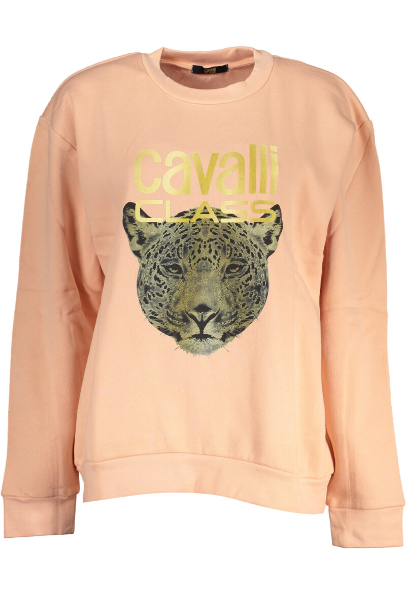 RŮŽOVÝ MIKINA BEZ ZIPU PRO ŽENY CAVALLI CLASS