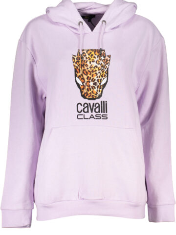 CAVALLI CLASS DÁMSKÁ MIKINA BEZ ZIPU FIALOVÁ