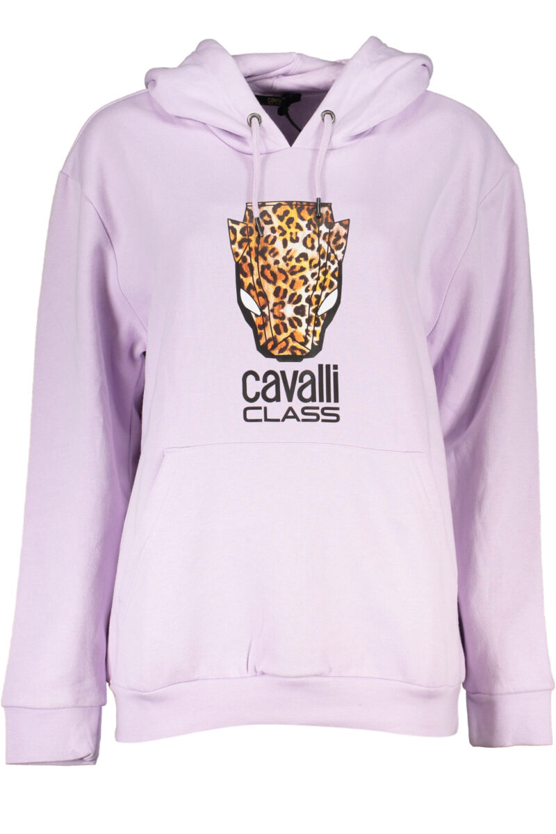 CAVALLI CLASS DÁMSKÁ MIKINA BEZ ZIPU FIALOVÁ