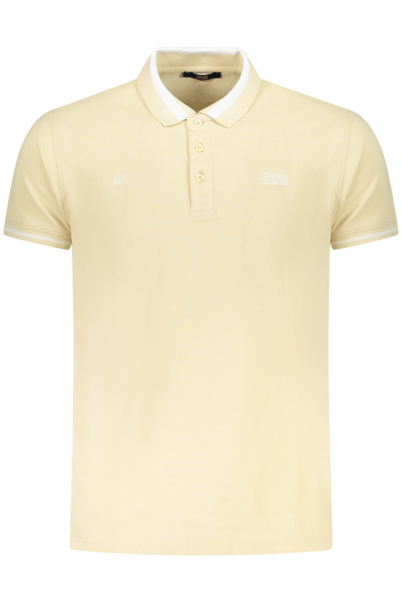 CAVALLI CLASS POLO TRIKO S KRÁTKÝM RUKÁVEM PRO MUŽE BÉŽOVÉ