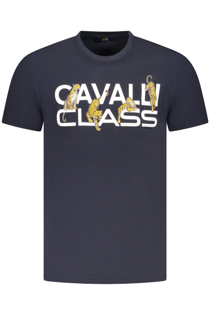 PÁNSKÉ TRIČKO CAVALLI CLASS S KRÁTKÝM RUKÁVEM MODRÉ