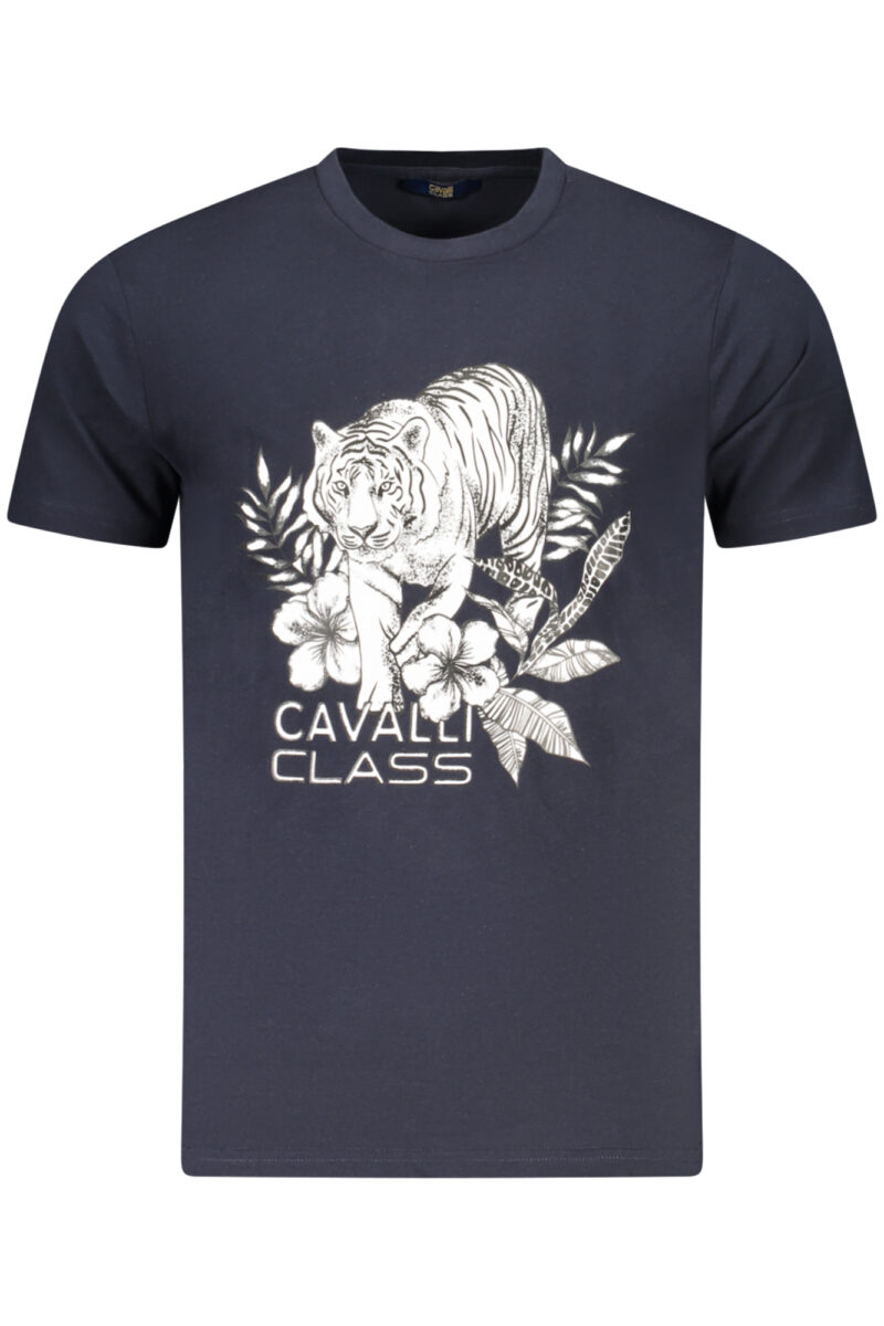 PÁNSKÉ TRIČKO CAVALLI CLASS S KRÁTKÝM RUKÁVEM MODRÉ