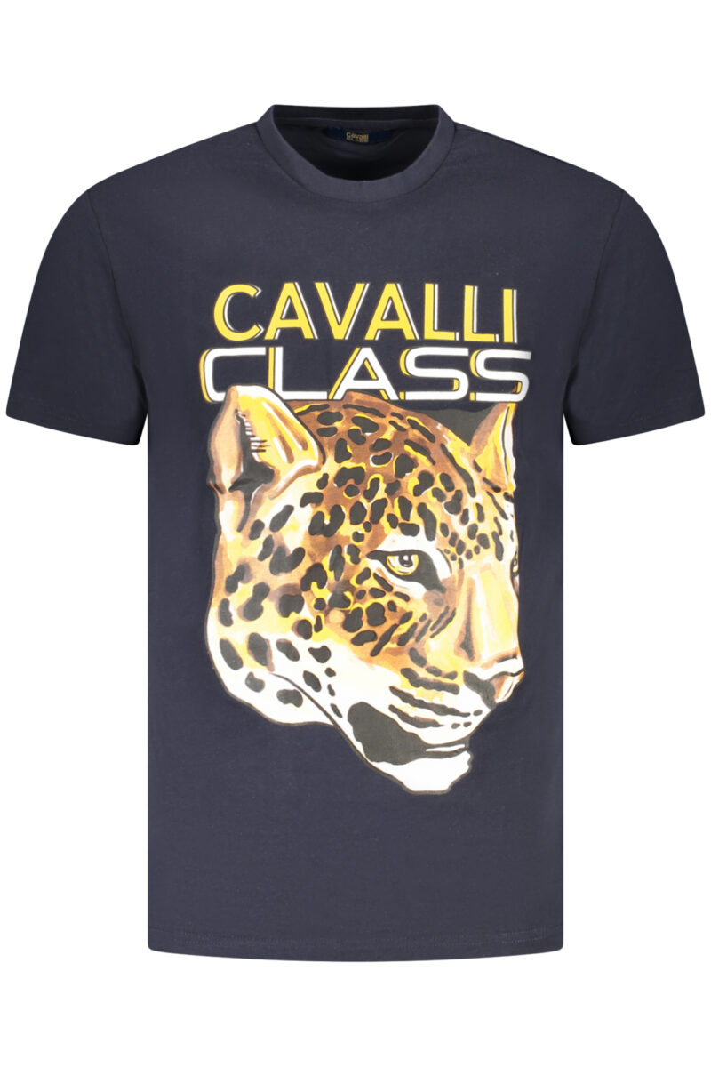 PÁNSKÉ TRIČKO CAVALLI CLASS S KRÁTKÝM RUKÁVEM MODRÉ