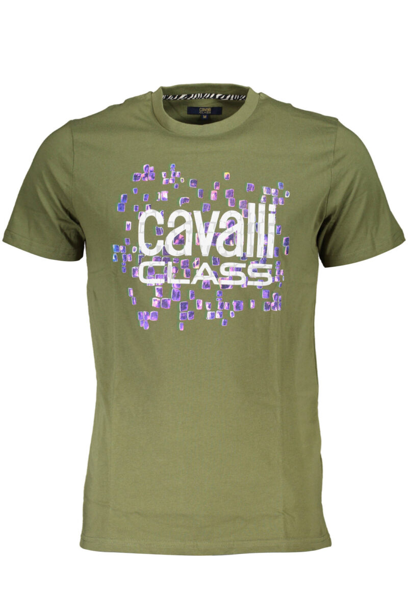 CAVALLI CLASS krátký rukáv tričko muži zelené