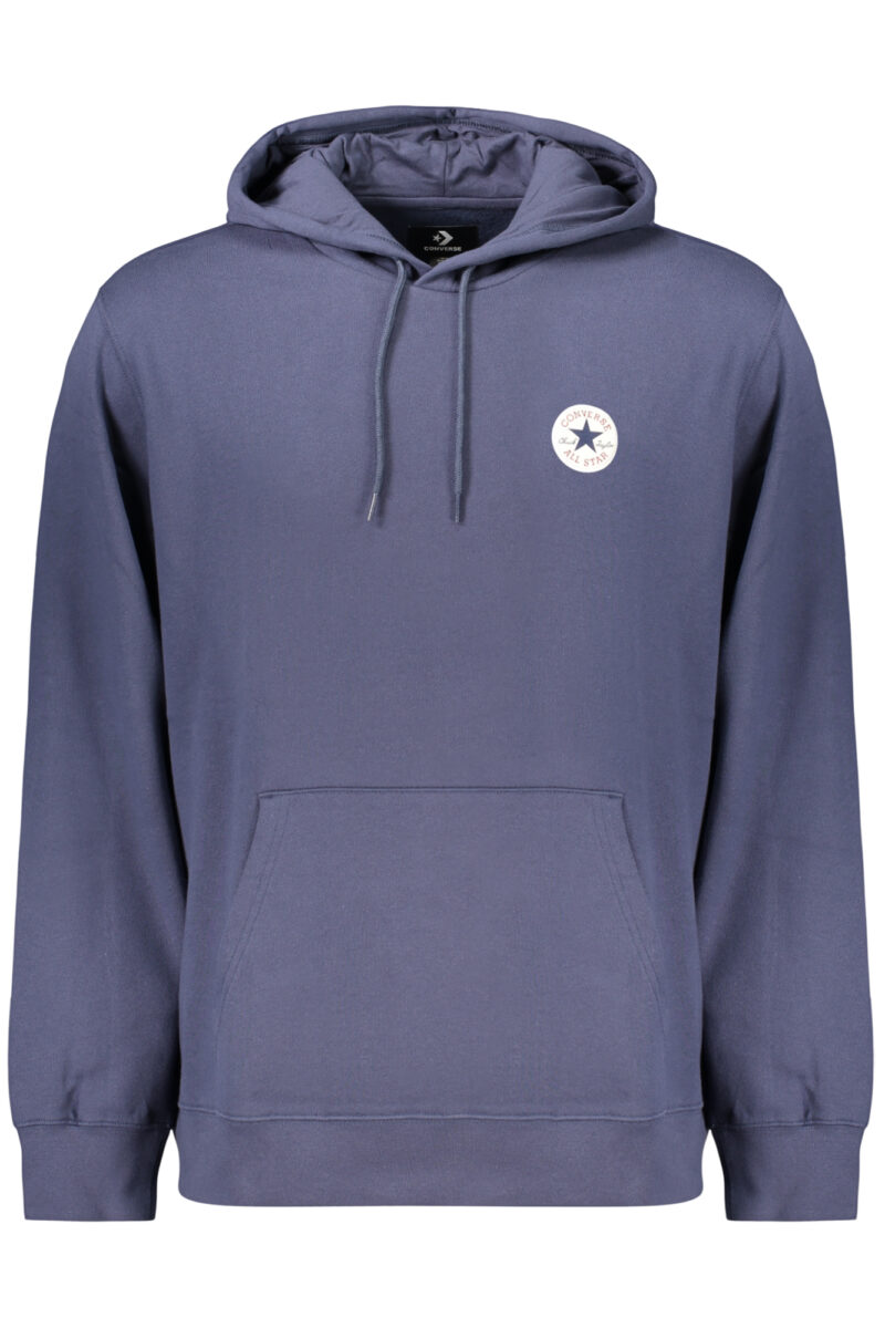 PÁNSKÁ MODRÁ MIKINA S KAPUCÍ A ZIPEM CONVERSE