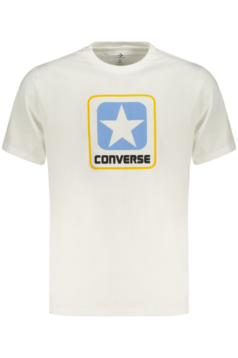 PÁNSKÉ TRIČKO CONVERSE S KRÁTKÝM RUKÁVEM, BÍLÁ