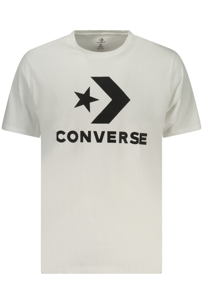 PÁNSKÉ TRIČKO S KRÁTKÝM RUKÁVEM CONVERSE, BÍLÁ