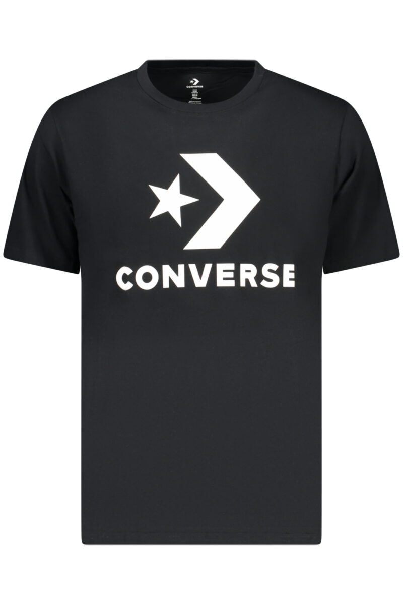 PÁNSKÉ TRIČKO S KRÁTKÝM RUKÁVEM CONVERSE, ČERNÉ