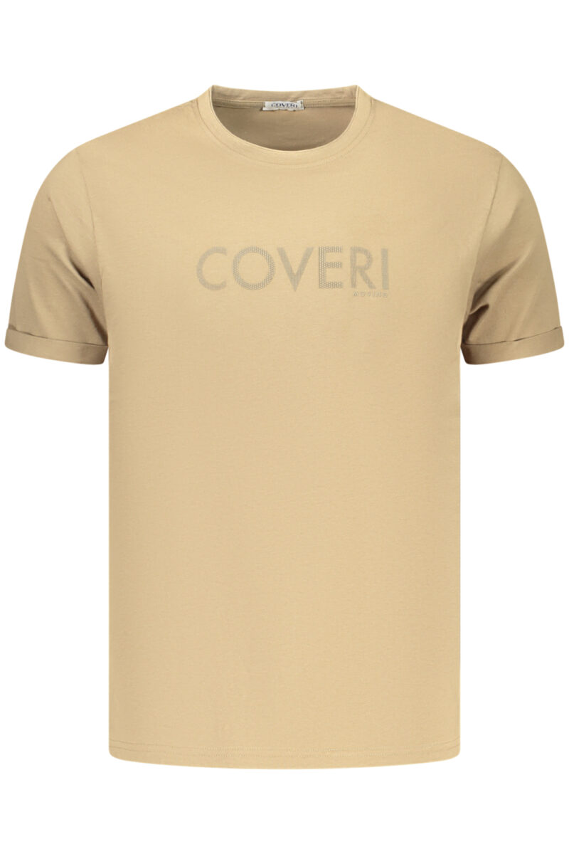 COVERI MOVING PÁNSKÉ TRIČKO S KRÁTKÝM RUKÁVEM HNĚDÉ
