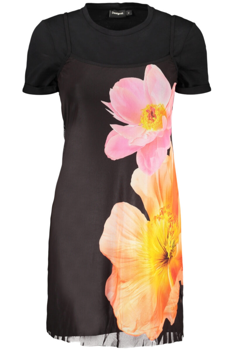 DESIGUAL Damen Kleid schwarz, kurz