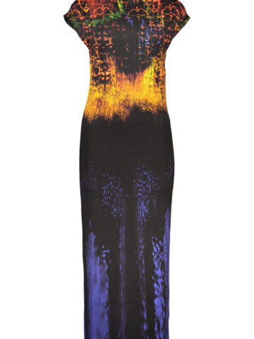 DESIGUAL Damen Langkleid Schwarz