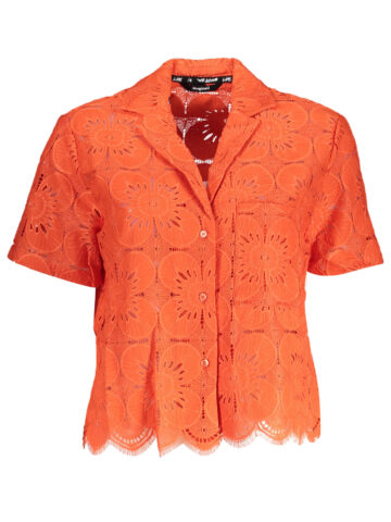 DESIGUAL Damen Kurzarm-Shirt Orange