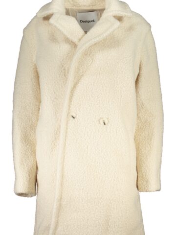 DESIGUAL Damen Mantel Weiß