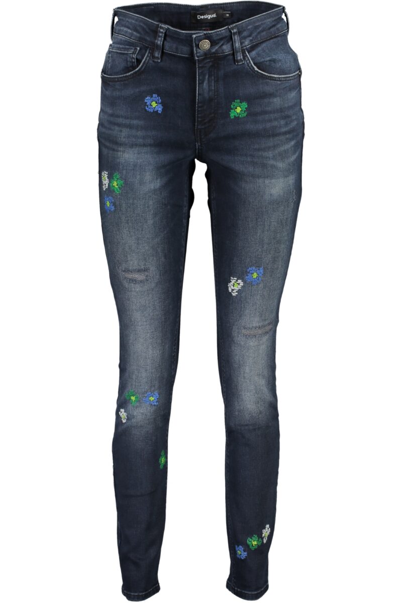 DESIGUAL Damen Jeans Blau