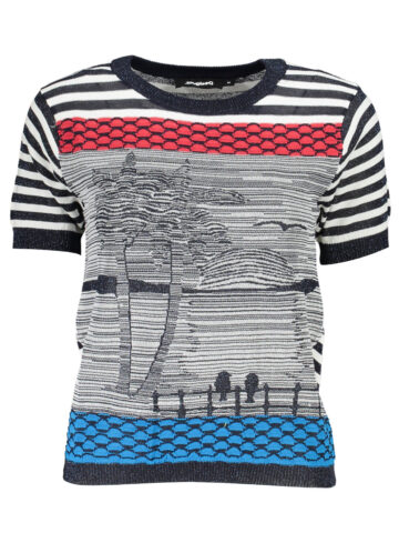 DESIGUAL Damen Sweater Blau
