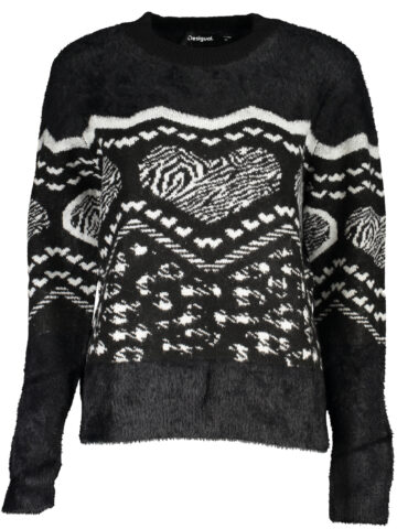 DESIGUAL Damen Pullover Schwarz