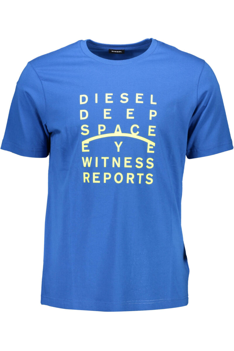 DIESEL PÁNSKÉ TRIČKO S KRÁTKÝM RUKÁVEM MODRÉ