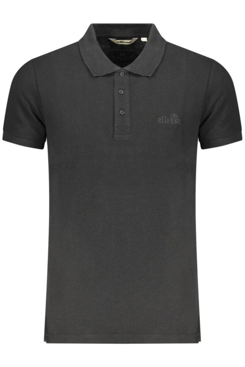 ELLESSE PÁNSKÁ POLO KOŠILE S KRÁTKÝM RUKÁVEM ČERNÁ