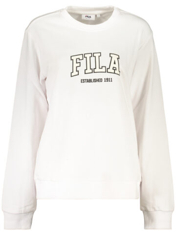 FILA Damen Sweatshirt Weiß mit Reißverschluss