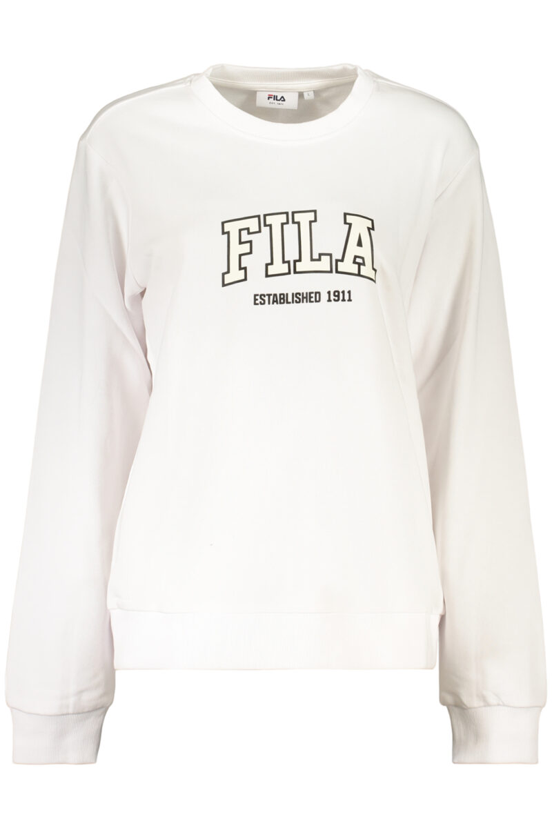 FILA Damen Sweatshirt Weiß mit Reißverschluss