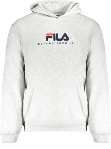 FILA Herren Kapuzensweatshirt ohne Reißverschluss Grau