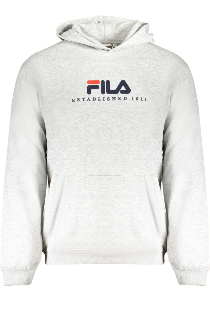 FILA Herren Kapuzensweatshirt ohne Reißverschluss Grau