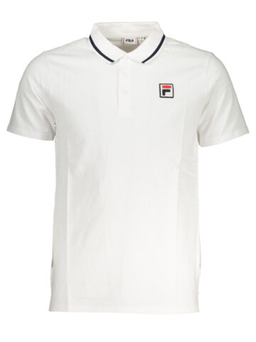FILA Herren Kurzarm Polo-Shirt Weiß