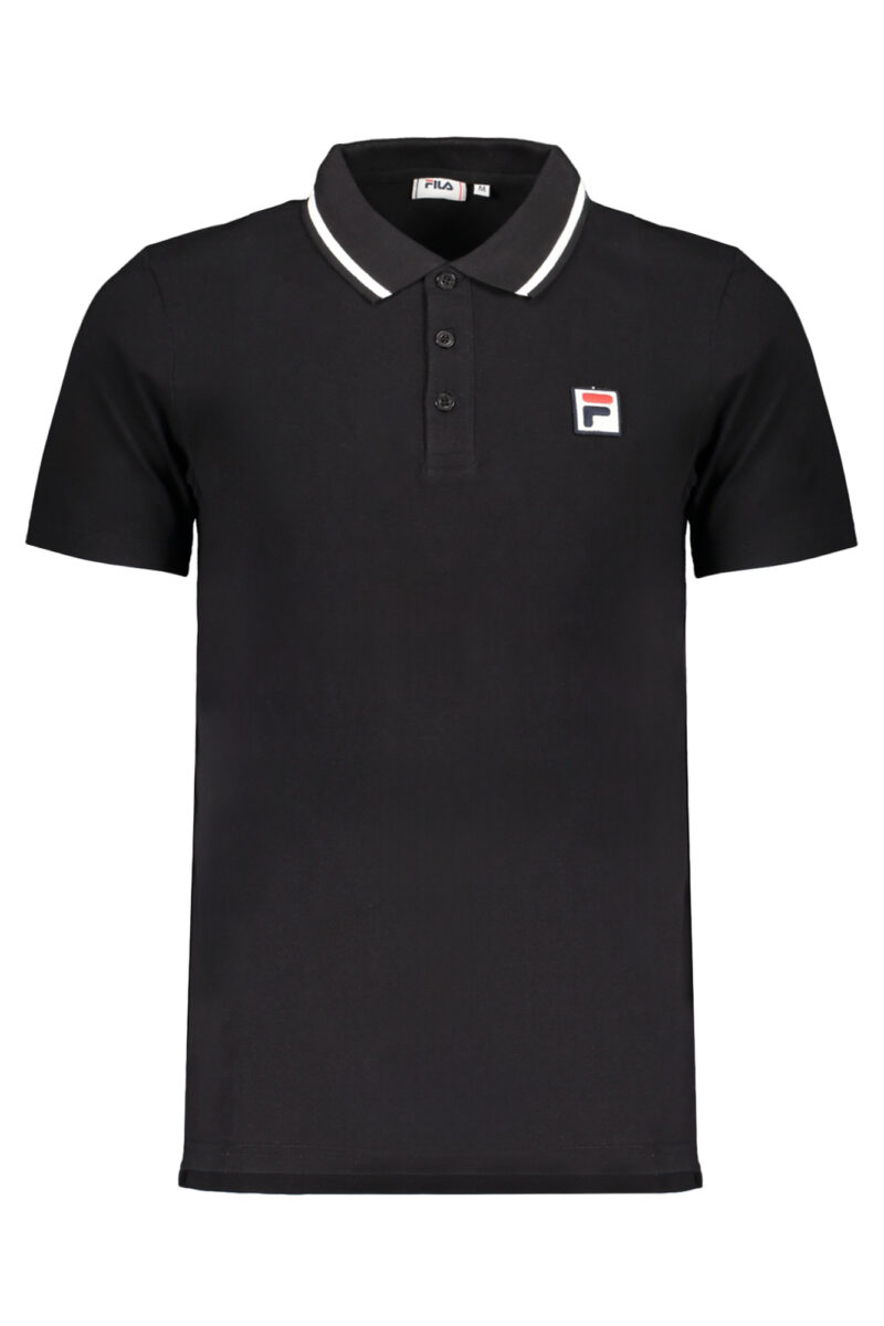 Fila Herren Polo-Shirt kurzarm Schwarz