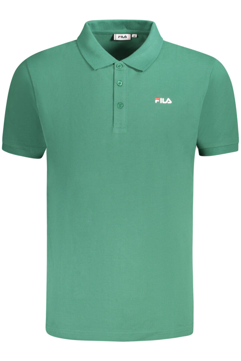 MUŽSKÁ POLO KOŠILE FILA S KRÁTKÝM RUKÁVEM, ZELENÁ