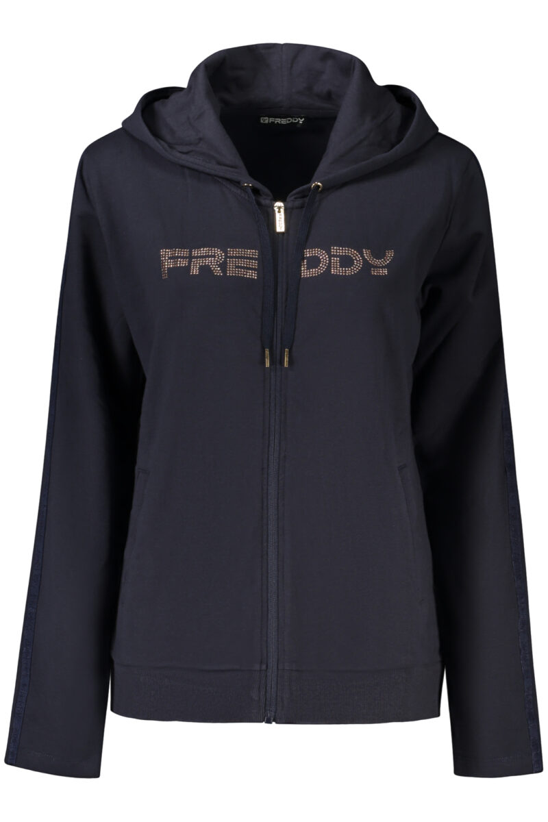 FREDDY DÁMSKÁ MIKINA NA ZIP MODRÁ