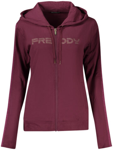 FREDDY DÁMSKÁ MIKINA NA ZIP FIALOVÁ
