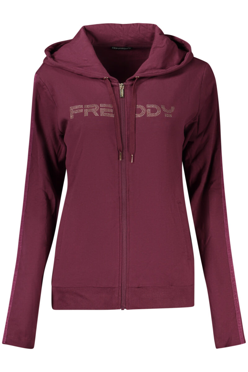 FREDDY DÁMSKÁ MIKINA NA ZIP FIALOVÁ