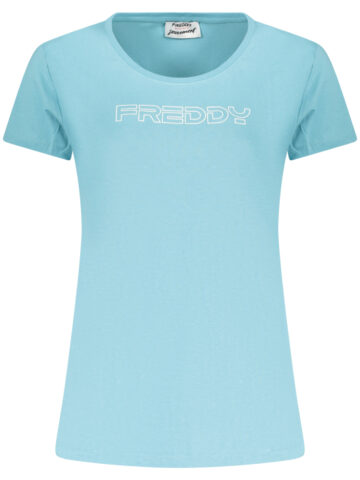FREDDY Damen T-Shirt Kurzarm Blau