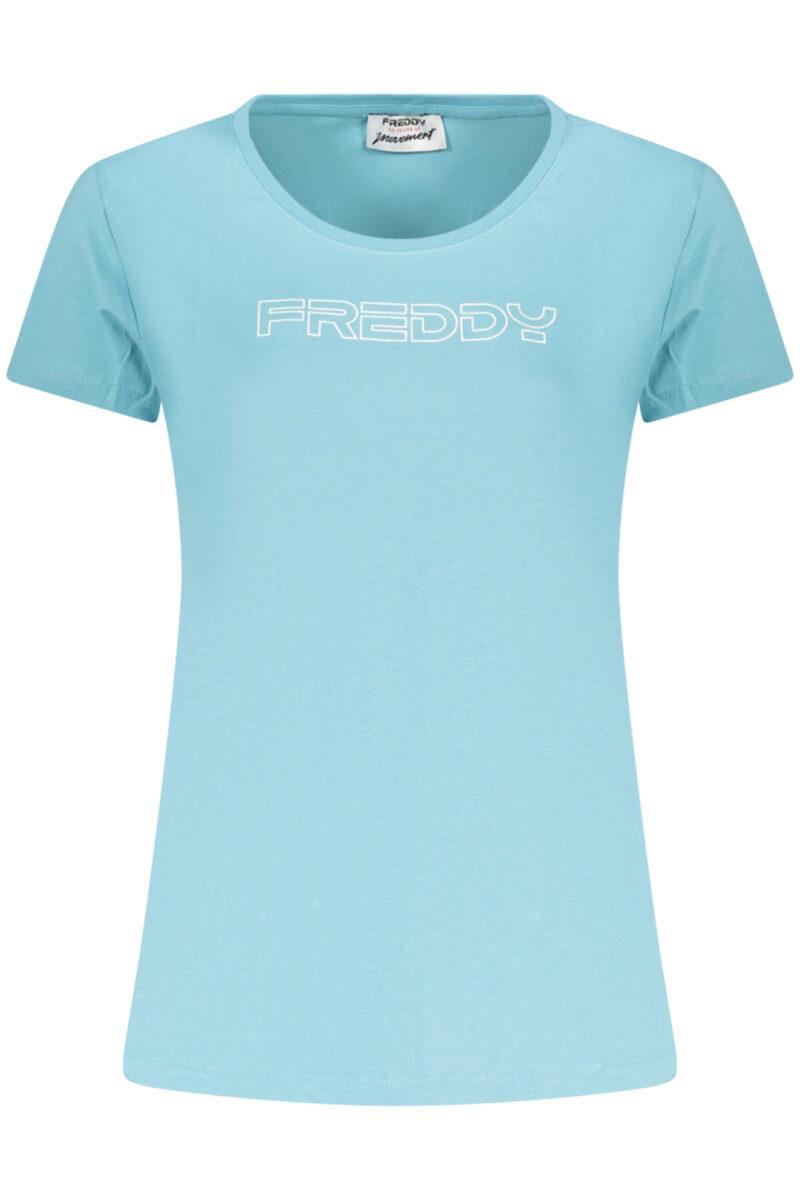 FREDDY Damen T-Shirt Kurzarm Blau
