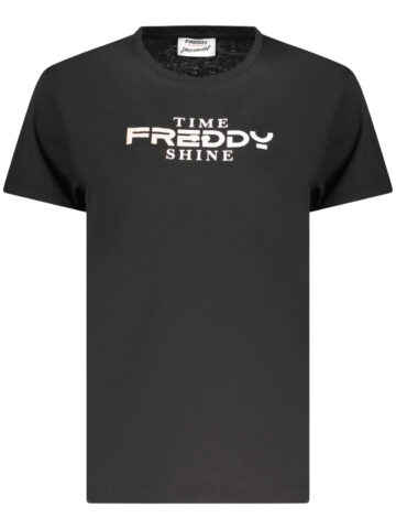 FREDDY DÁMSKÉ TRIČKO S KRÁTKÝM RUKÁVEM ČERNÉ