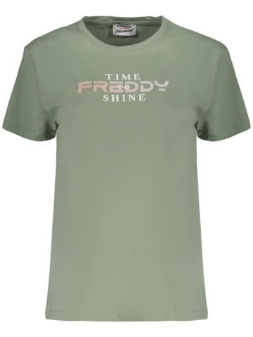 FREDDY DÁMSKÉ TRIČKO S KRÁTKÝM RUKÁVEM ZELENÉ