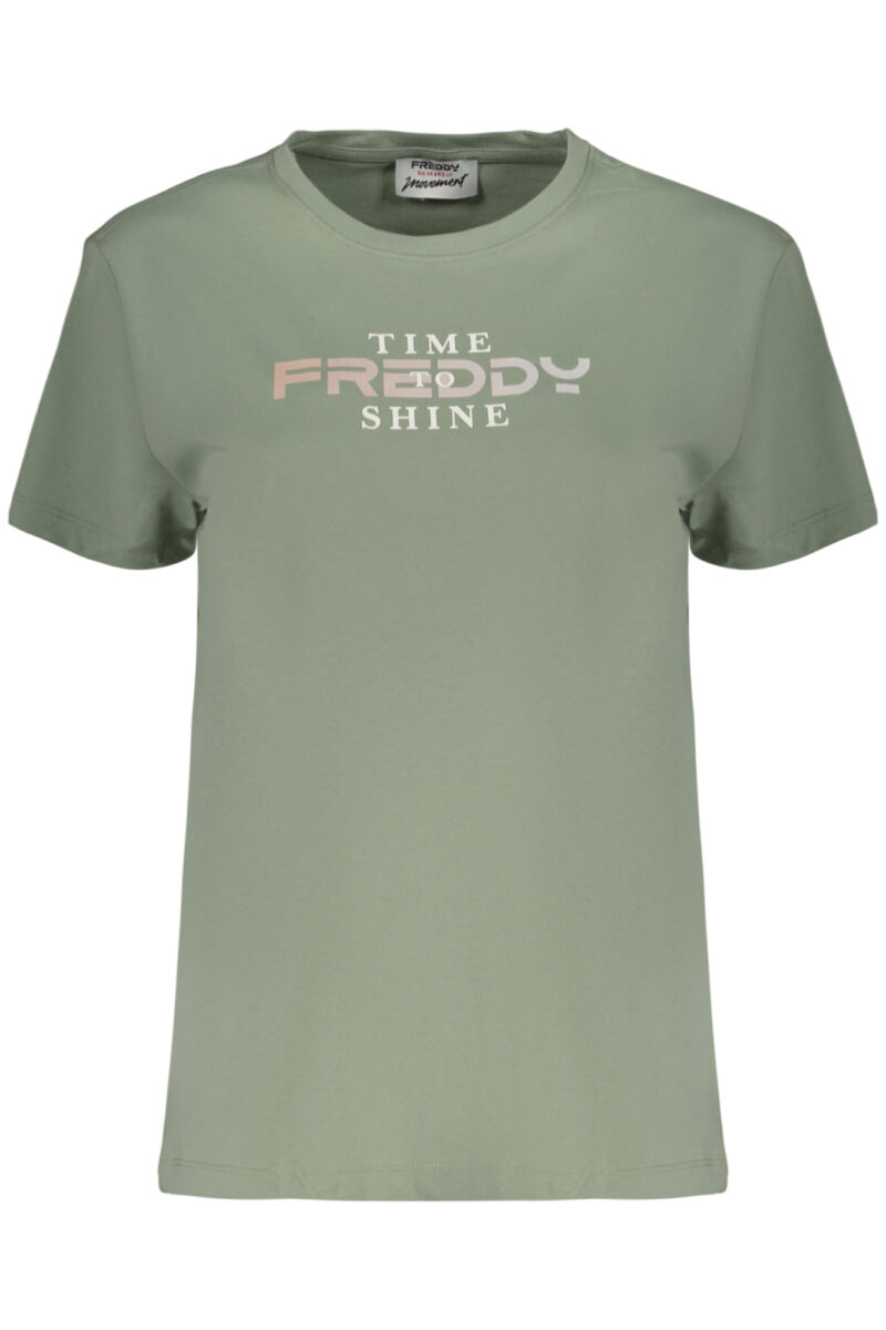 FREDDY DÁMSKÉ TRIČKO S KRÁTKÝM RUKÁVEM ZELENÉ