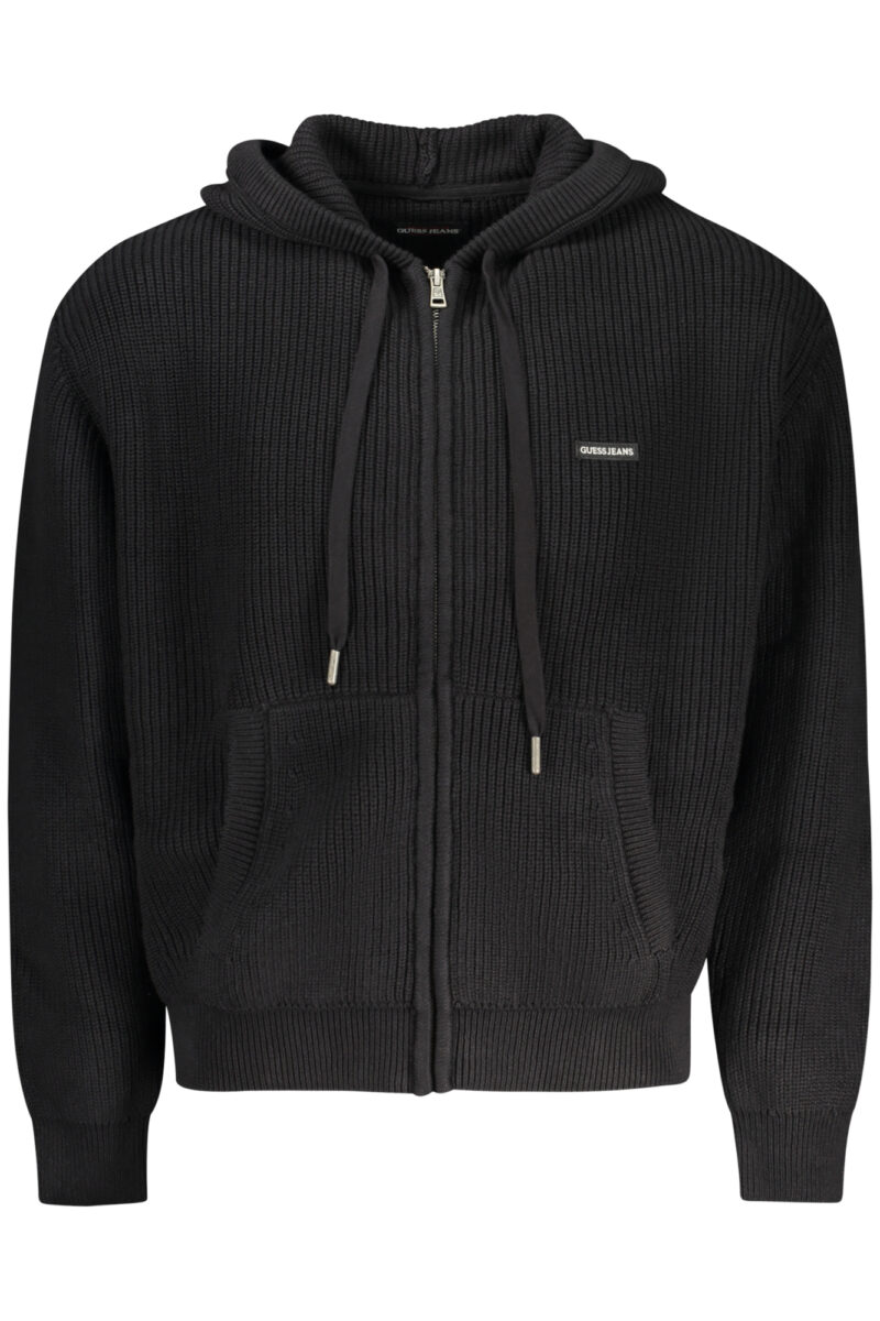 GUESS JEANS PÁNSKÝ ČERNÝ SWEATER