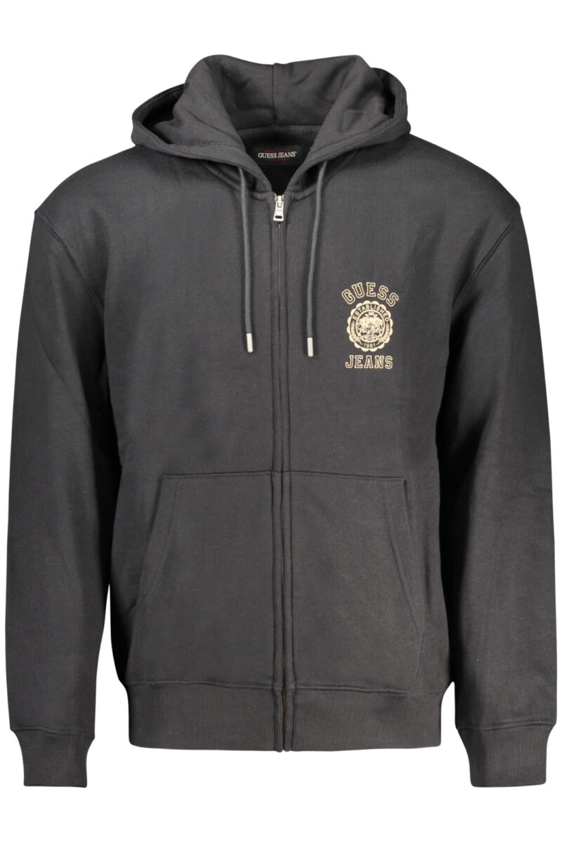 GUESS JEANS Herren Hoodie Schwarz