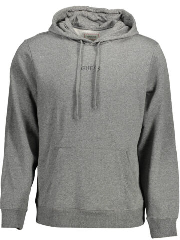 PÁNSKÁ MIKINA GUESS JEANS BEZ ZIPU ŠEDÁ