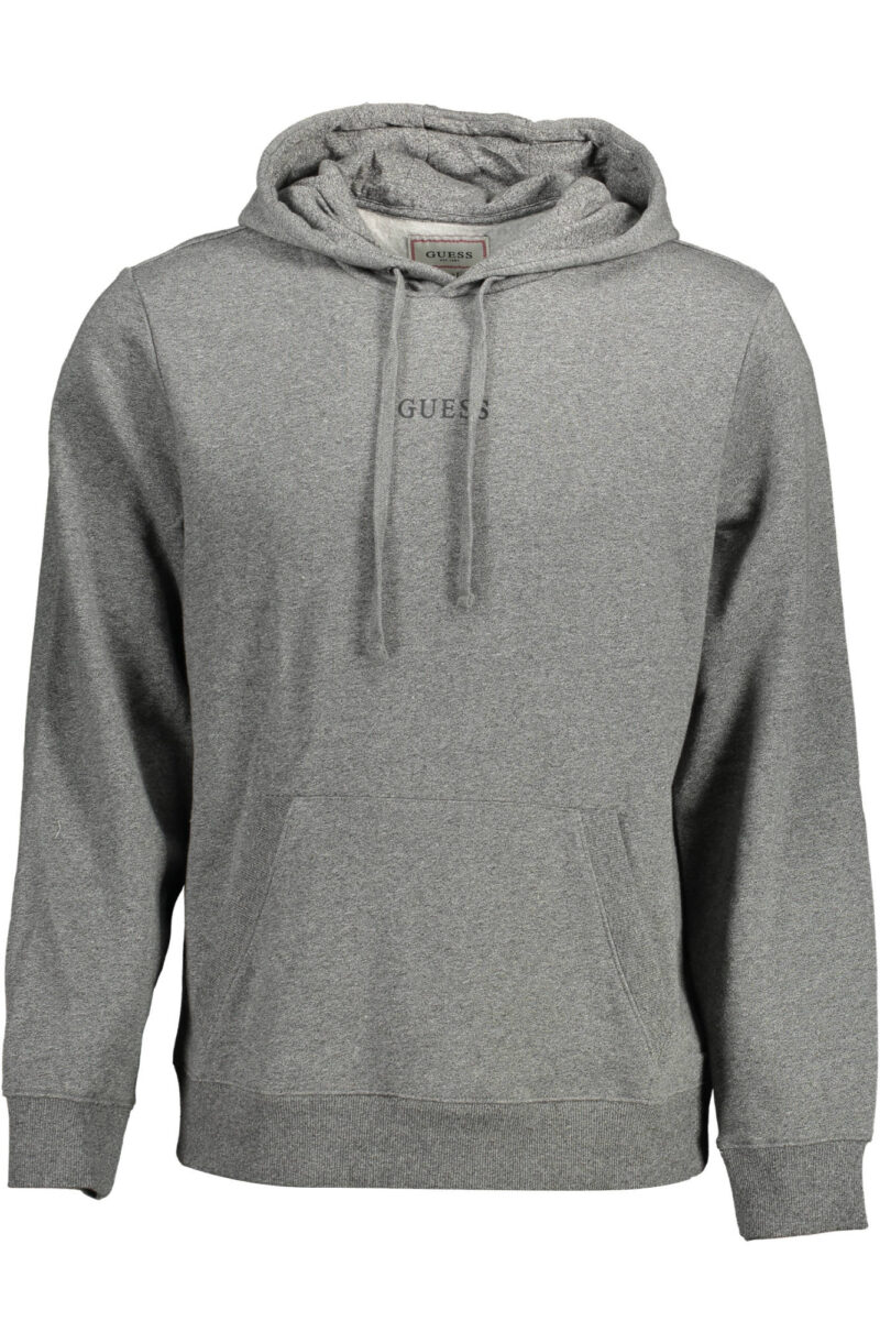 PÁNSKÁ MIKINA GUESS JEANS BEZ ZIPU ŠEDÁ