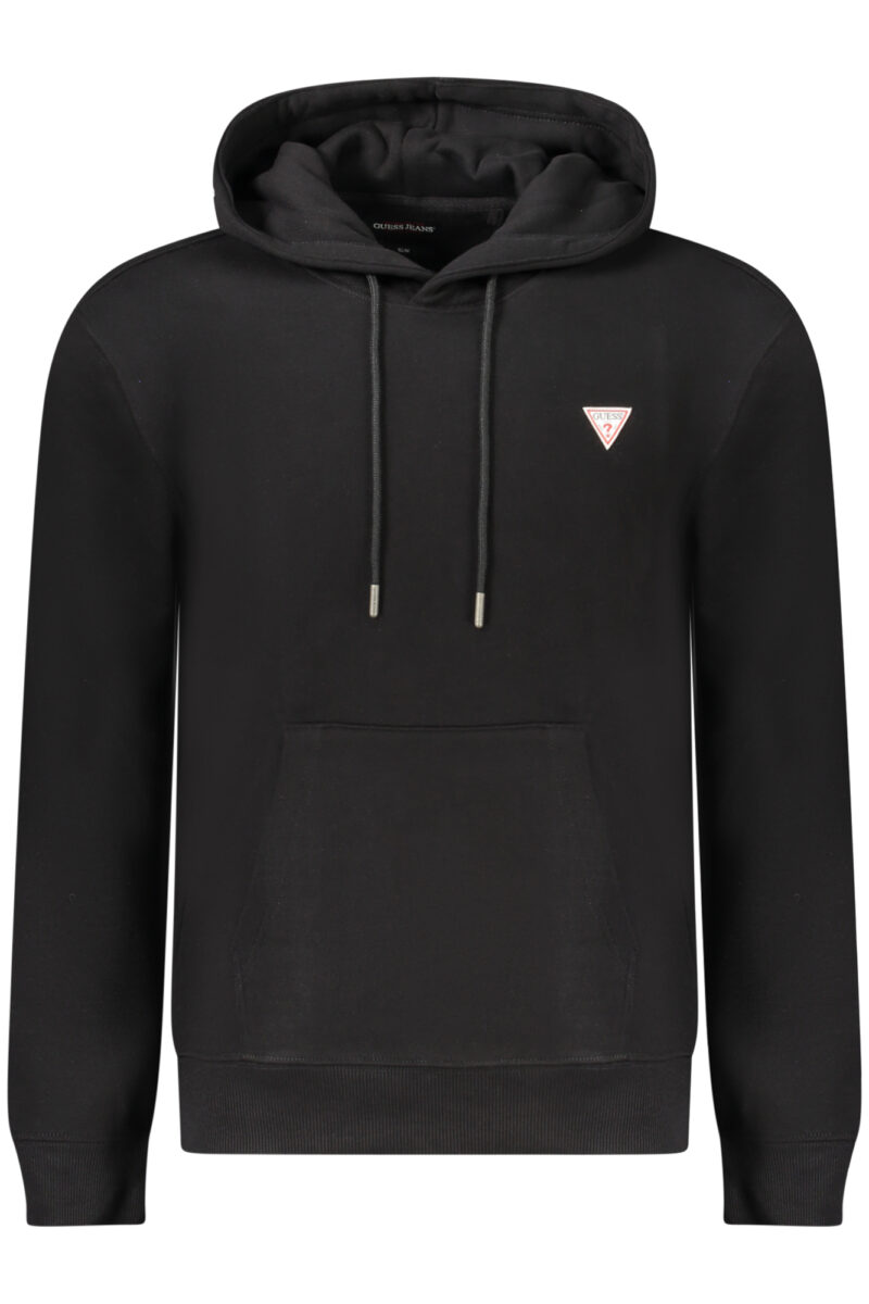 GUESS JEANS MIKINA BEZ ZIPU PRO MUŽE ČERNÁ