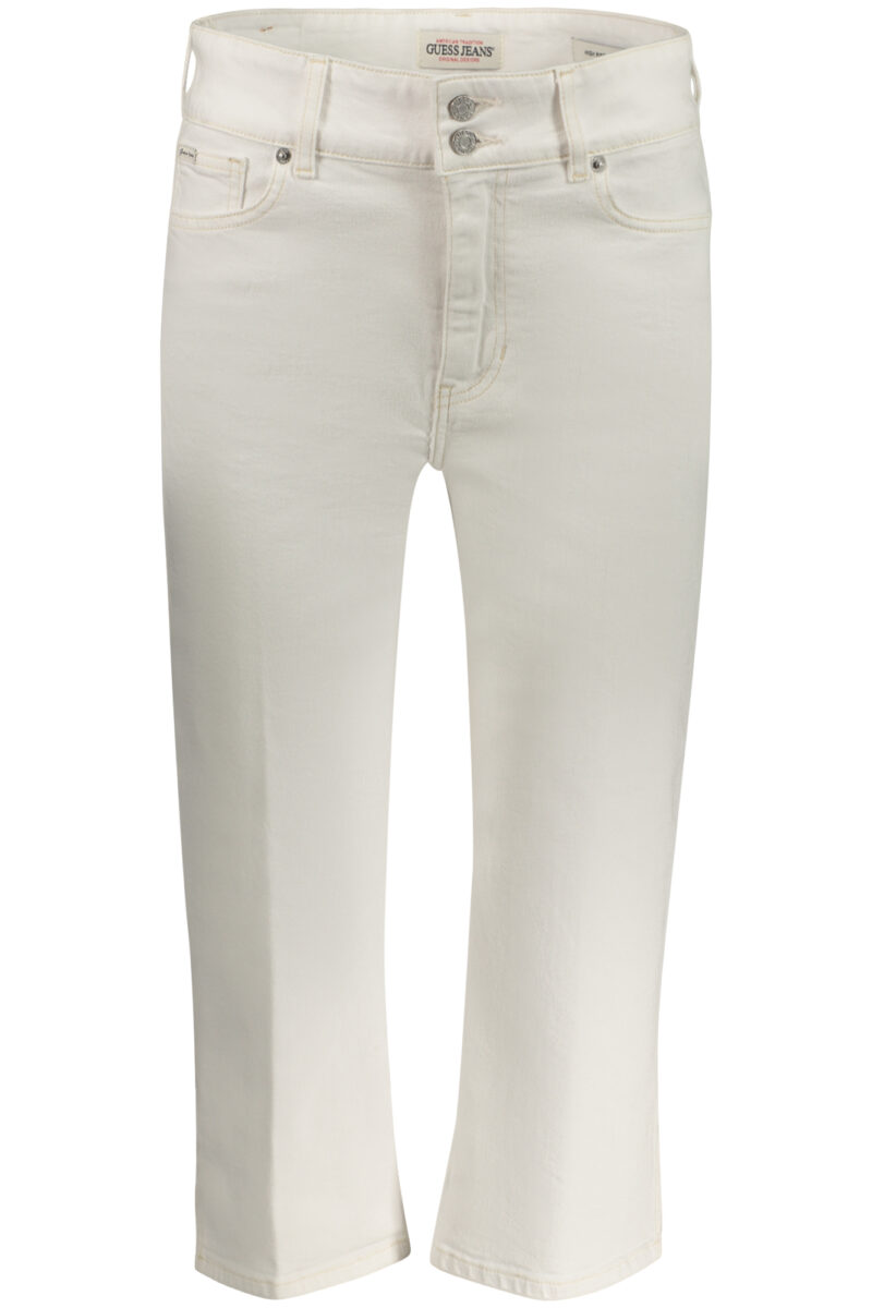 GUESS JEANS DÁMSKÉ BÍLÉ DŽÍNY CAPER
