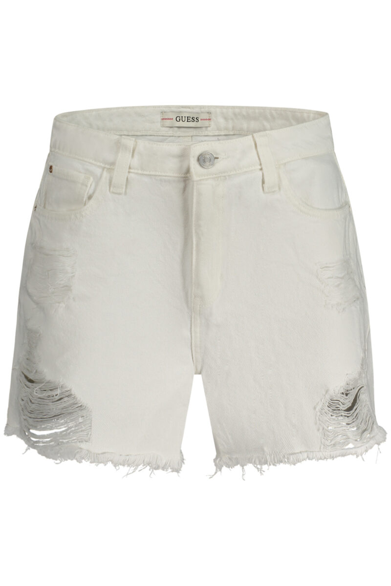 GUESS JEANS DÁMSKÉ KRÁTKÉ DŽÍNY BÍLÉ