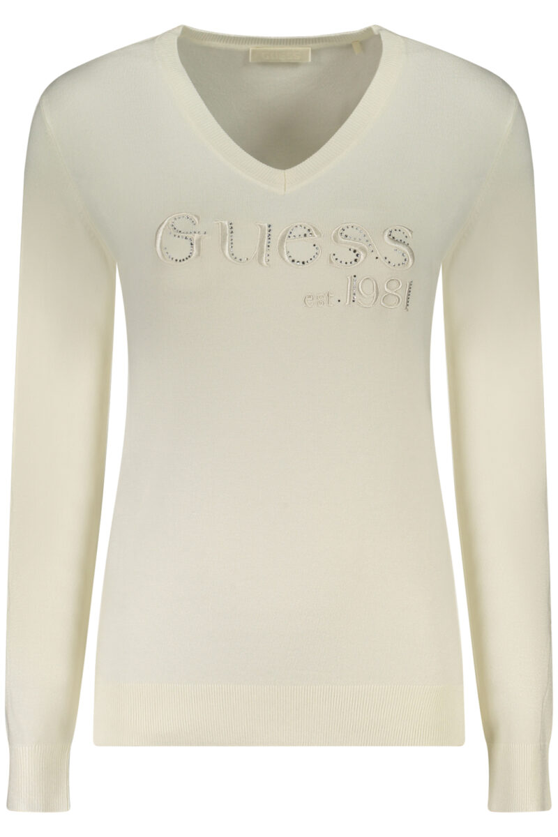 GUESS JEANS DÁMSKÝ SVETR BÍLÝ