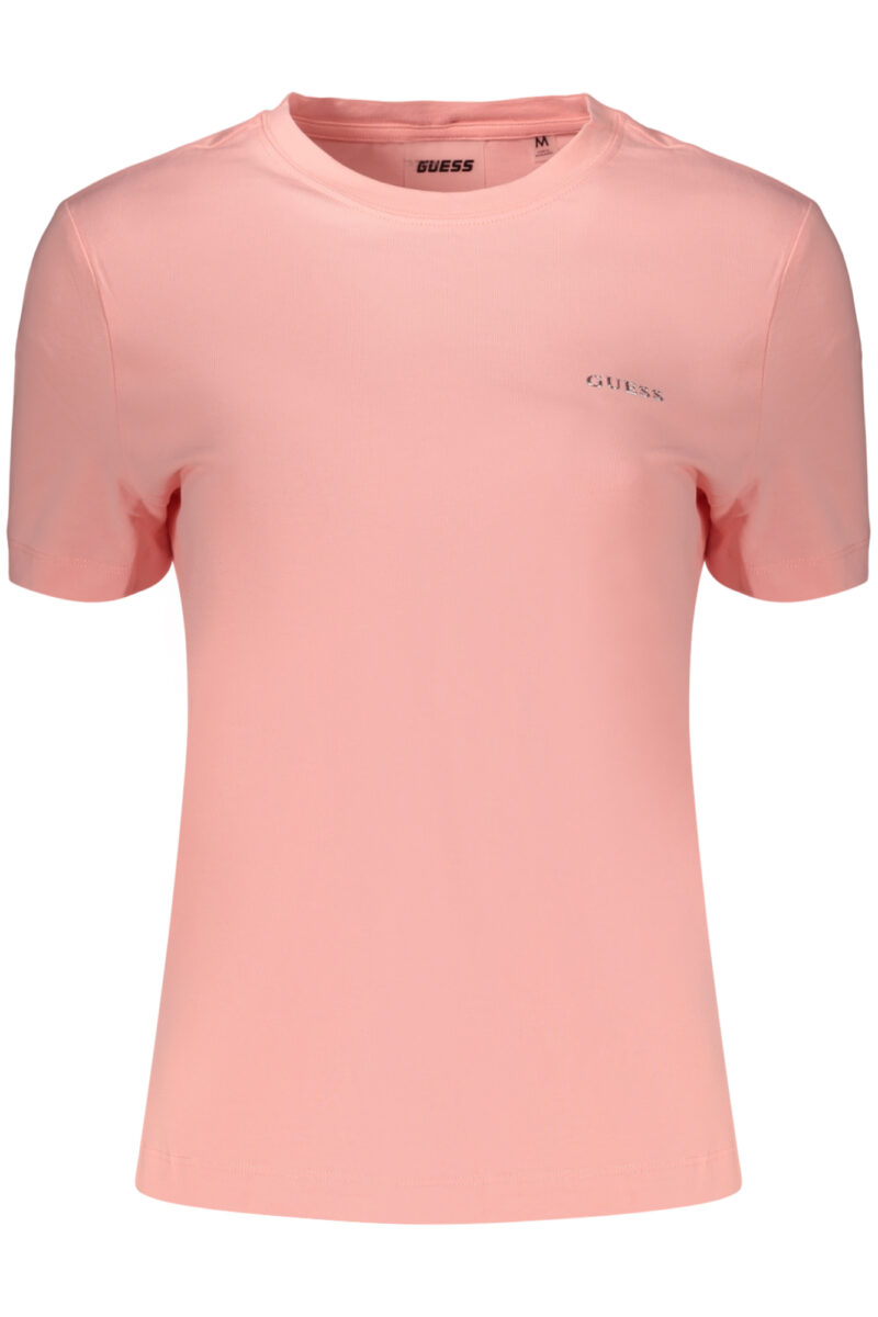 GUESS JEANS Damen Kurzarm-T-Shirt Pink